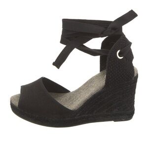 Souleiado Black Espadrille Wedges